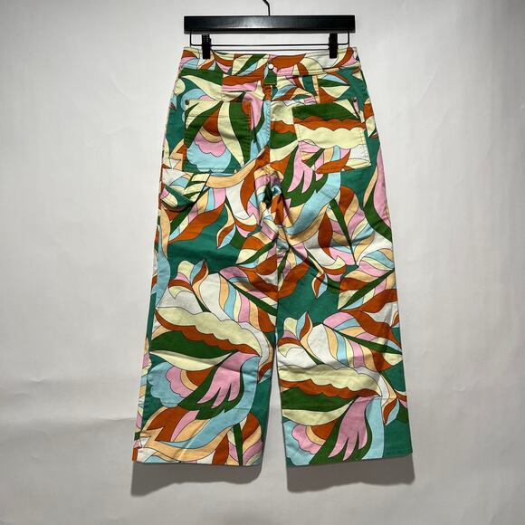 Anthropologie X Maeve Lily Gardeners Crop Denim Pants Multicolor 29 x 24 P - Picture 9 of 10